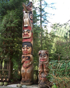 Vancouver limousine company, totem pole